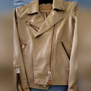 Anthropologie Women's faux leather jacket. New without tags.